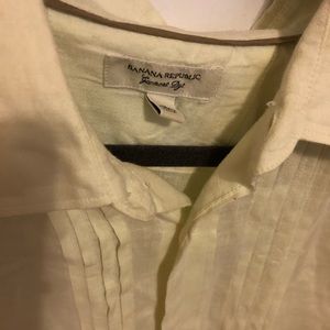 Men’s LG  garment dyed Banana Republic button Down